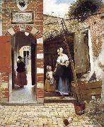 Pieter de Hooch The Courtyard of a House in Delft oil painting on canvas